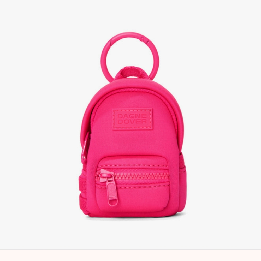 NWT Dagne Dover Dakota Keychain in Hottest Pink